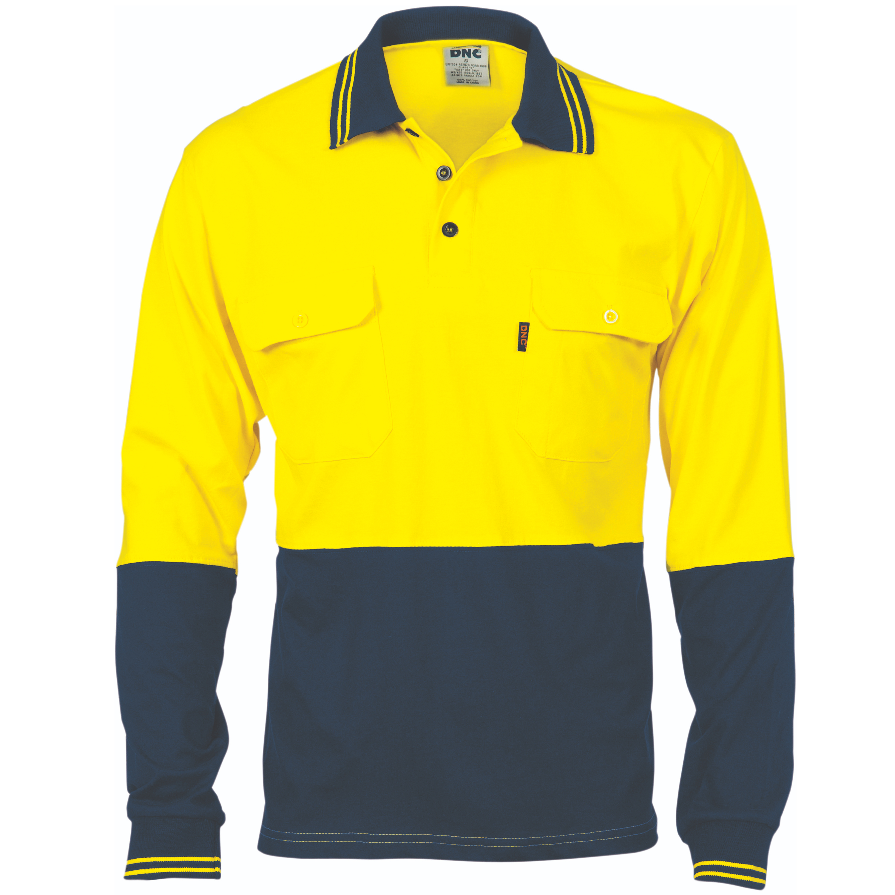 2Tone-Cotton-Jersey-Polo-yellow-navy .jpg